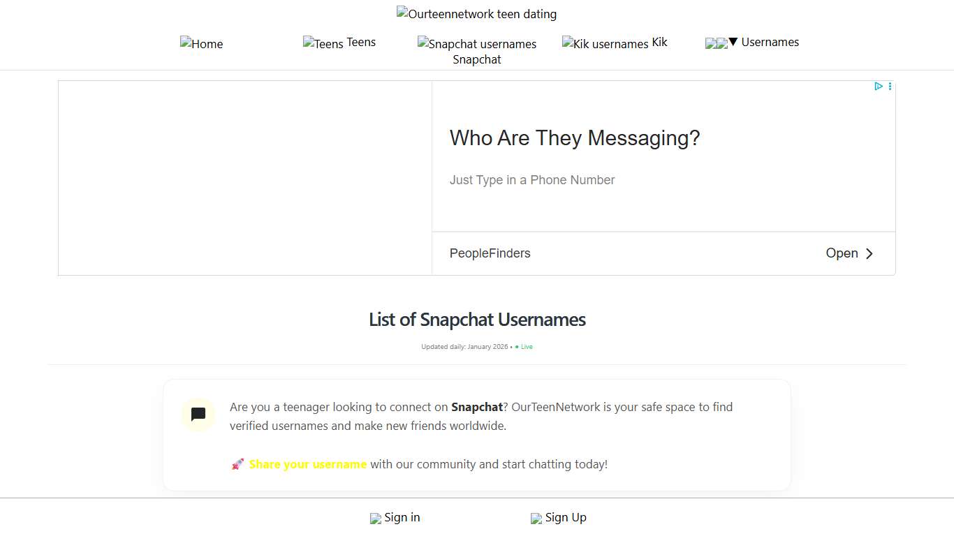 36380 Active Snapchat Usernames (2026 List)